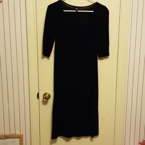 Black cotton dress